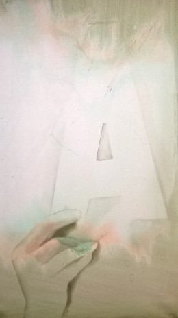 Pavel Příkaský, Trik s A, 70 x 45 cm , 2014